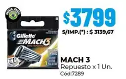 Diarco Gillette mach 3 repuesto oferta