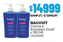 Diarco Bagovit crema A emulsión dosif oferta