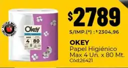 Diarco Okey papel higiénico max oferta