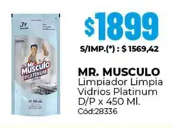 Diarco Mr. musculo limpiador limpia vidrios platinum d/p oferta