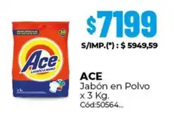 Diarco Ace jabón en polvo oferta