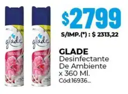 Diarco Glade desinfectante de ambiente oferta