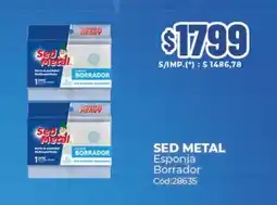 Diarco Sed metal esponja borrador oferta