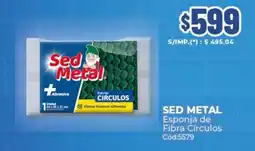 Diarco Sed metal esponja de fibra círculos oferta