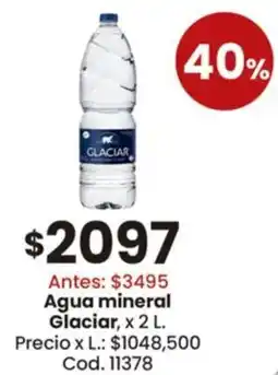 Coto Glaciar agua mineral oferta