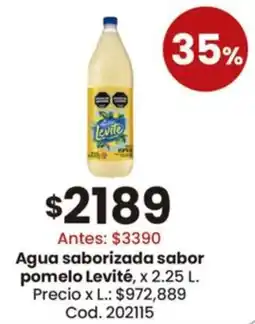 Coto Levité agua saborizada sabor pomelo oferta