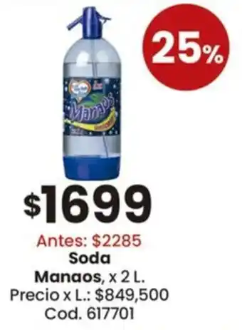 Coto Manaos soda oferta