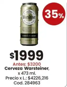 Coto Warsteiner cerveza oferta