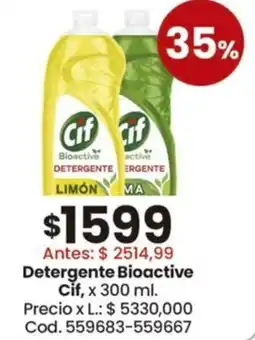 Coto Cif detergente bioactive oferta