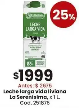 Coto La serenísima leche larga vida liviana oferta
