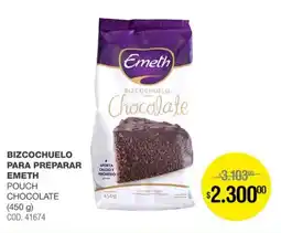 Atomo Conviene Emeth bizcochuelo para preparar pouch chocolate oferta
