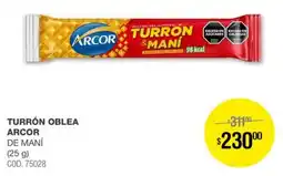 Atomo Conviene Arcor turrón oblea de maní oferta