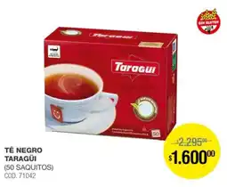 Atomo Conviene Taragüi té negro oferta