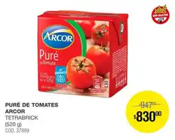 Atomo Conviene Arcor puré de tomates tetrabrick oferta