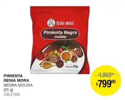 Atomo Conviene Reina mora pimienta negra oferta
