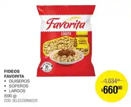 Atomo Conviene Favorita fideos oferta