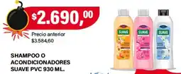 Supermercados Damesco Suave pvc shampoo o acondicionadores oferta