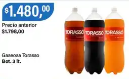Supermercados Damesco Torasso gaseosa bot. oferta