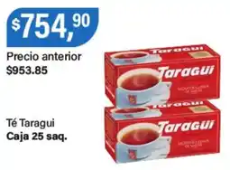Supermercados Damesco Taragui té caja oferta