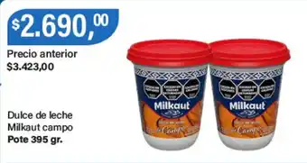 Supermercados Damesco Milkaut dulce de leche campo oferta