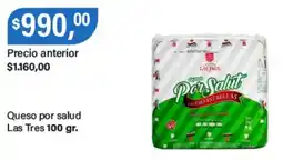 Supermercados Damesco Las tres queso por salud oferta