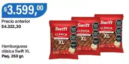 Supermercados Damesco Swift hamburguesa clásica paq oferta