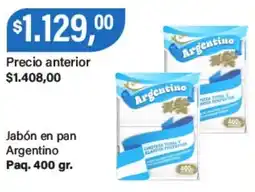 Supermercados Damesco Argentino jabón en pan paq. oferta