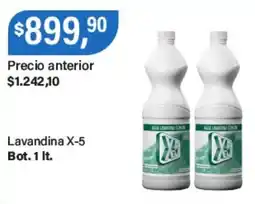 Supermercados Damesco X-5 lavandina bot. oferta