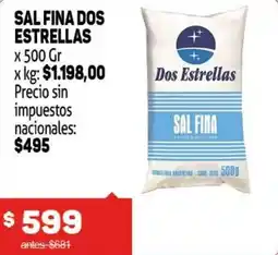 Makro Dos estrellas sal fina oferta