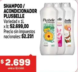 Makro Plusbelle shampoo / acondicionador variedad oferta