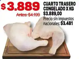 Makro Cuarto trasero congelado oferta