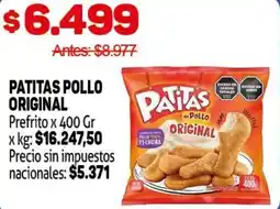 Makro Patitas pollo original prefrito oferta