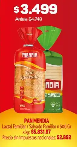Makro Mendia lactal familiar/salvado familiar oferta
