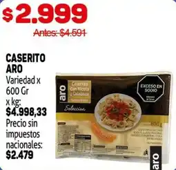 Makro Aro caserito variedad oferta