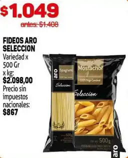 Makro Aro fideos seleccion variedad oferta