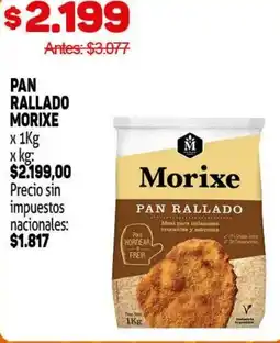 Makro Morixe pan rallado oferta