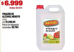 Makro Menoyo vinagre de alcohol oferta
