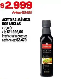 Makro Dos anclas aceto balsamico oferta