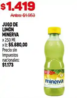 Makro Minerva jugo de limón oferta