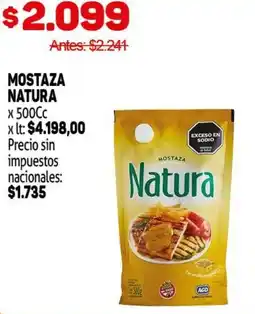 Makro Natura mostaza oferta