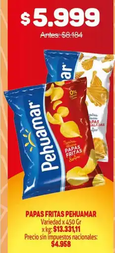 Makro Pehuamar papas fritas variedad oferta