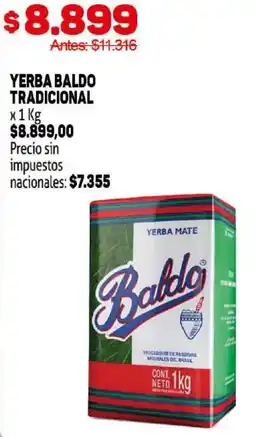 Makro Baldo yerba tradicional oferta