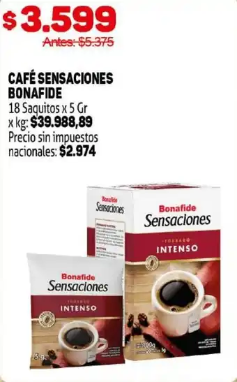 Makro Bonafide café sensaciones oferta