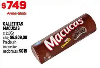 Makro Macucas galletitas oferta