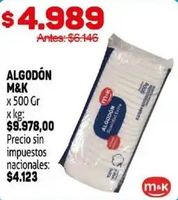 Makro M&K algodón oferta
