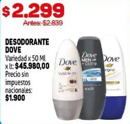 Makro Dove desodorante varieda oferta