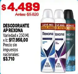 Makro Rexona desodorante ap variedad oferta