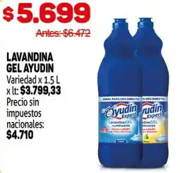Makro Ayudín lavandina gel variedad oferta