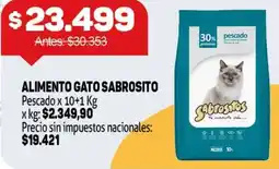 Makro Sabrosito alimento gato pescado oferta