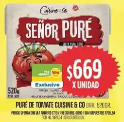 Supermercados Vea Cuisine & Co puré de tomate brk. oferta